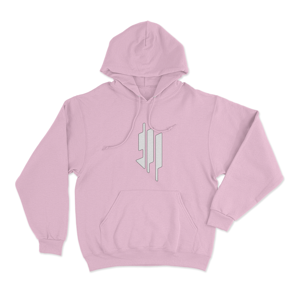 Classic Skrillex Logo Unisex Hoodie Pink Classic Skrillex Logo Unisex Hoodie Pink