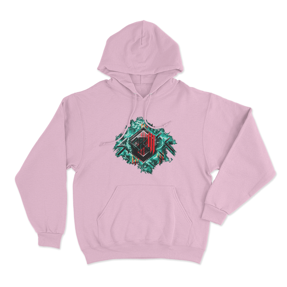 Scary Monsters And Nice Sprites Unisex Hoodie Pink Scary Monsters And Nice Sprites Unisex Hoodie Pink