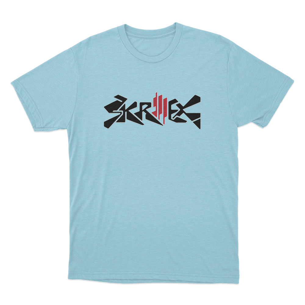 Skrillex Logo Unisex T Shirt Sky Blue Skrillex Logo Unisex T Shirt Sky Blue 1