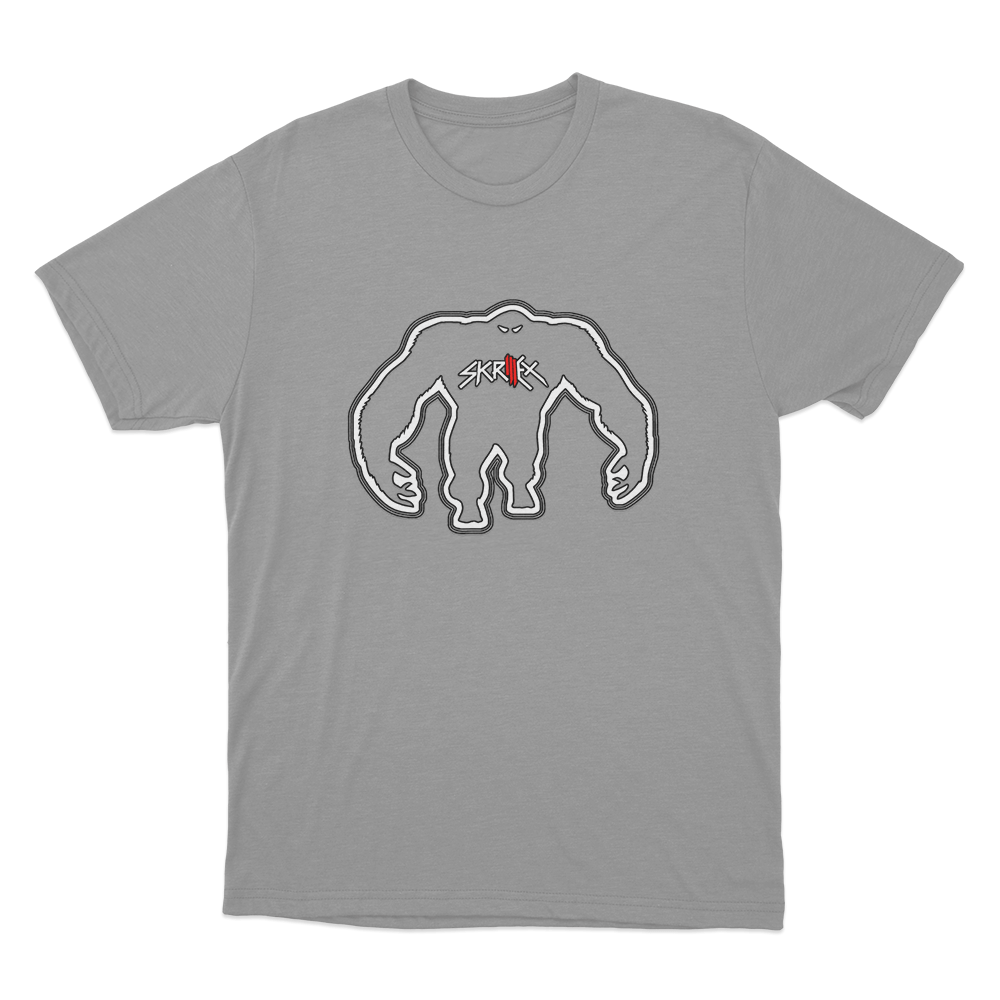 Skrillex Monster Unisex T Shirt Grey Skrillex Monster Unisex T Shirt Grey