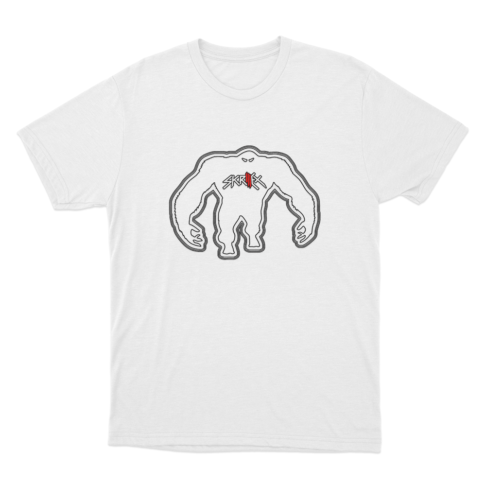 Skrillex Monster Unisex T Shirt White Skrillex Monster Unisex T Shirt White
