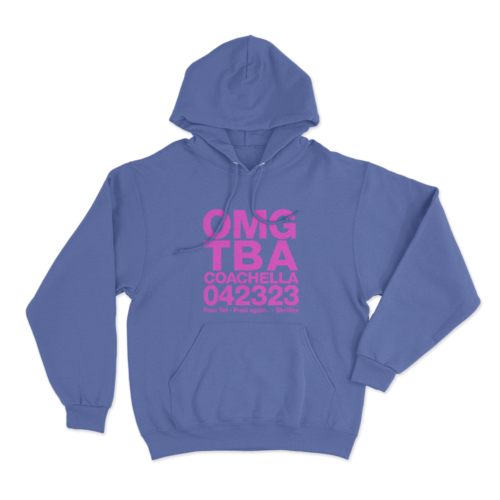 Skrillex OMG ТВА Unisex Hoodie Blue Skrillex OMG ТВА Unisex Hoodie Blue