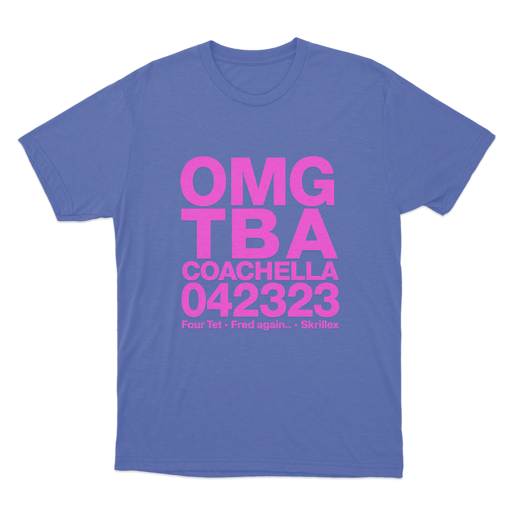 Skrillex OMG ТВА Unisex T Shirt Blue Skrillex OMG ТВА Unisex T Shirt Blue