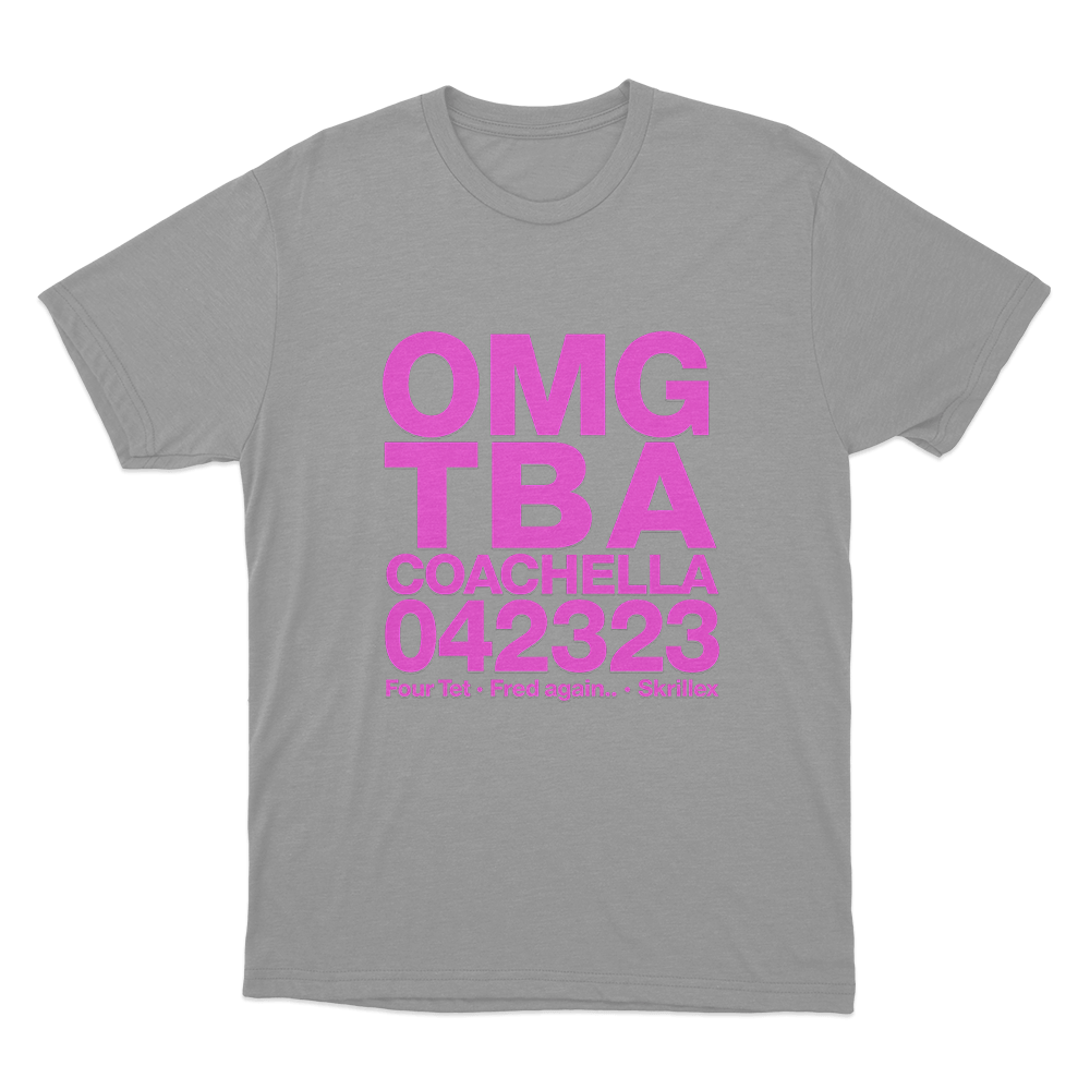 Skrillex OMG ТВА Unisex T Shirt Grey Skrillex OMG ТВА Unisex T Shirt Grey