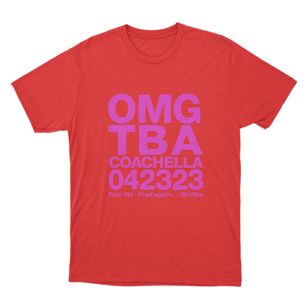 Skrillex OMG ТВА Unisex T Shirt Red Skrillex OMG ТВА Unisex T Shirt Red