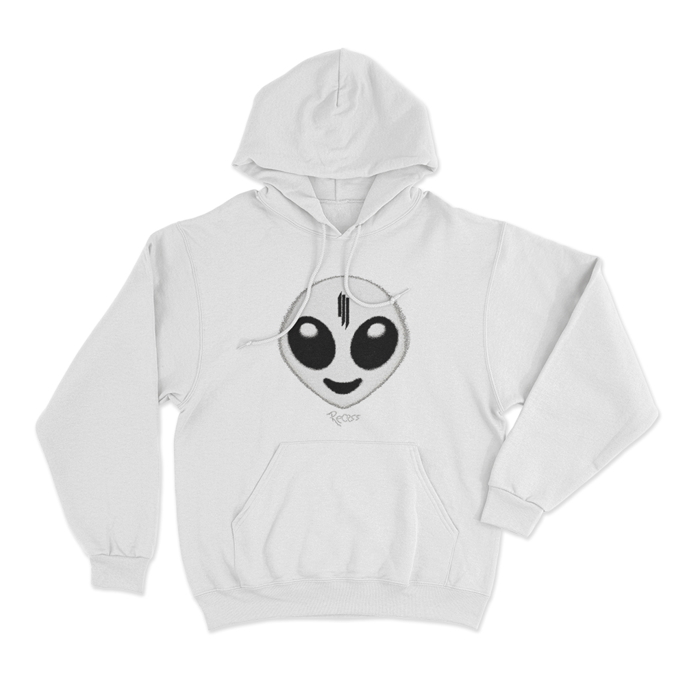 Skrillex Recess Unisex Hoodie White Skrillex Recess Unisex Hoodie White