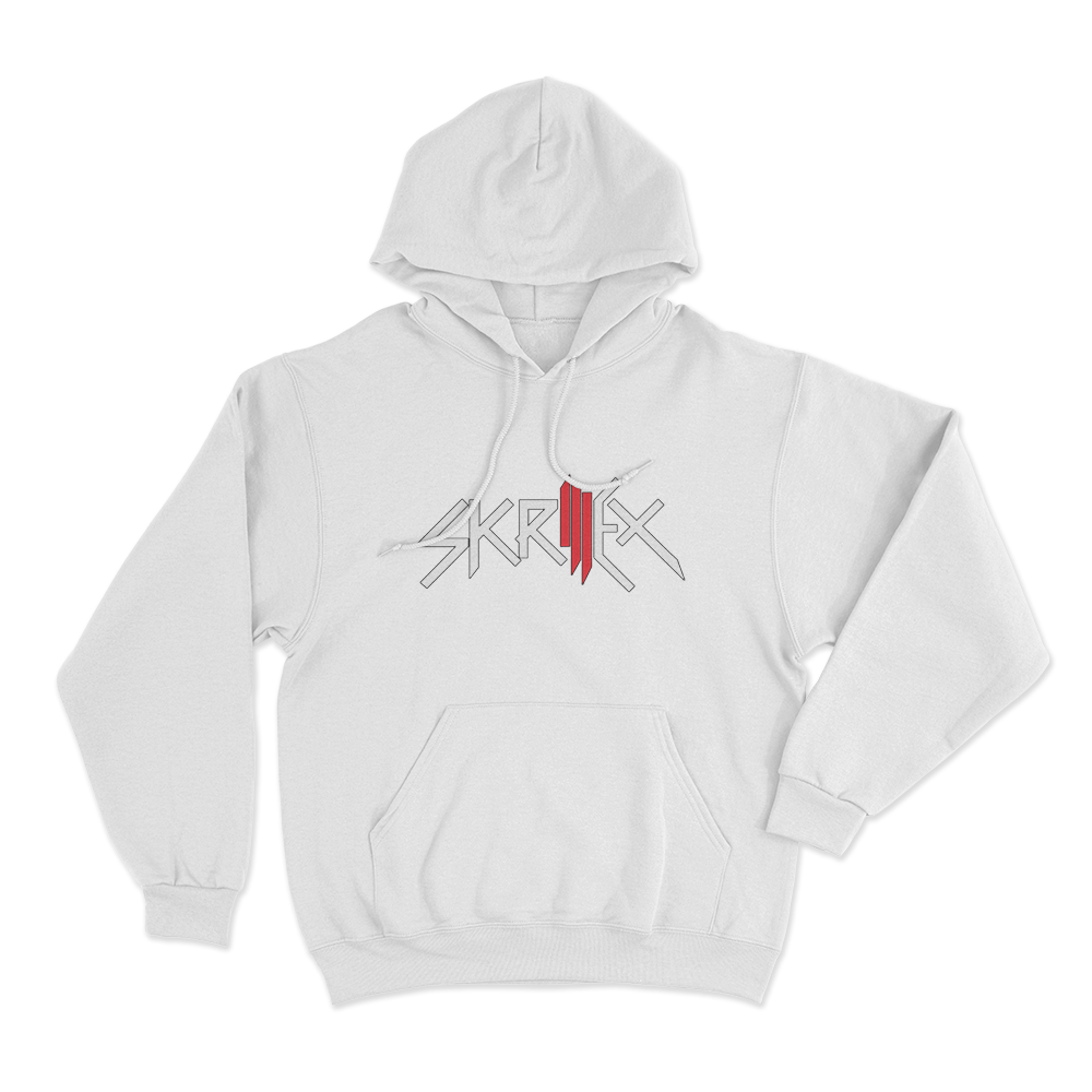 Skrillex Unisex Hoodie White Skrillex Unisex Hoodie White