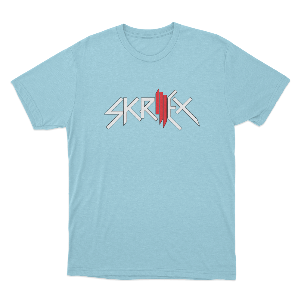 Skrillex Unisex T Shirt Sky Blue Skrillex Unisex T Shirt Sky Blue