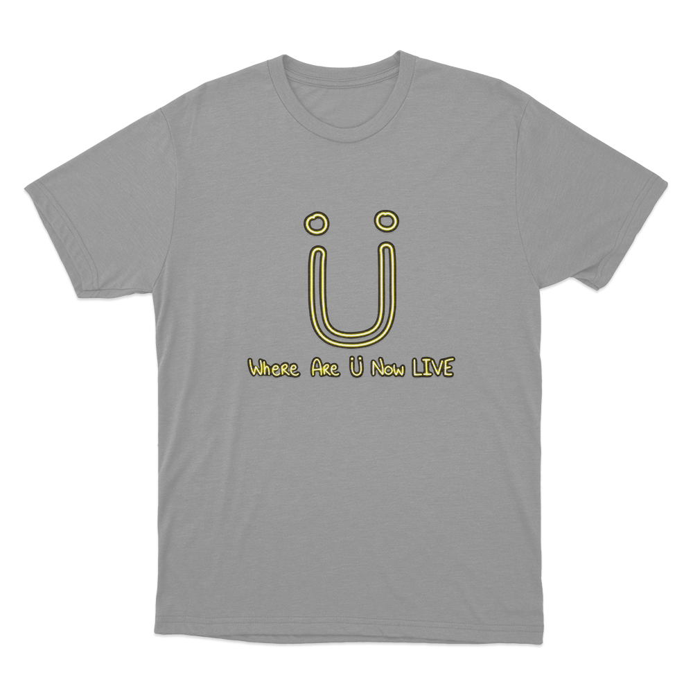 Where Are U Now Live Unisex T Shirt Grey Where Are U Now Live Unisex T Shirt Grey