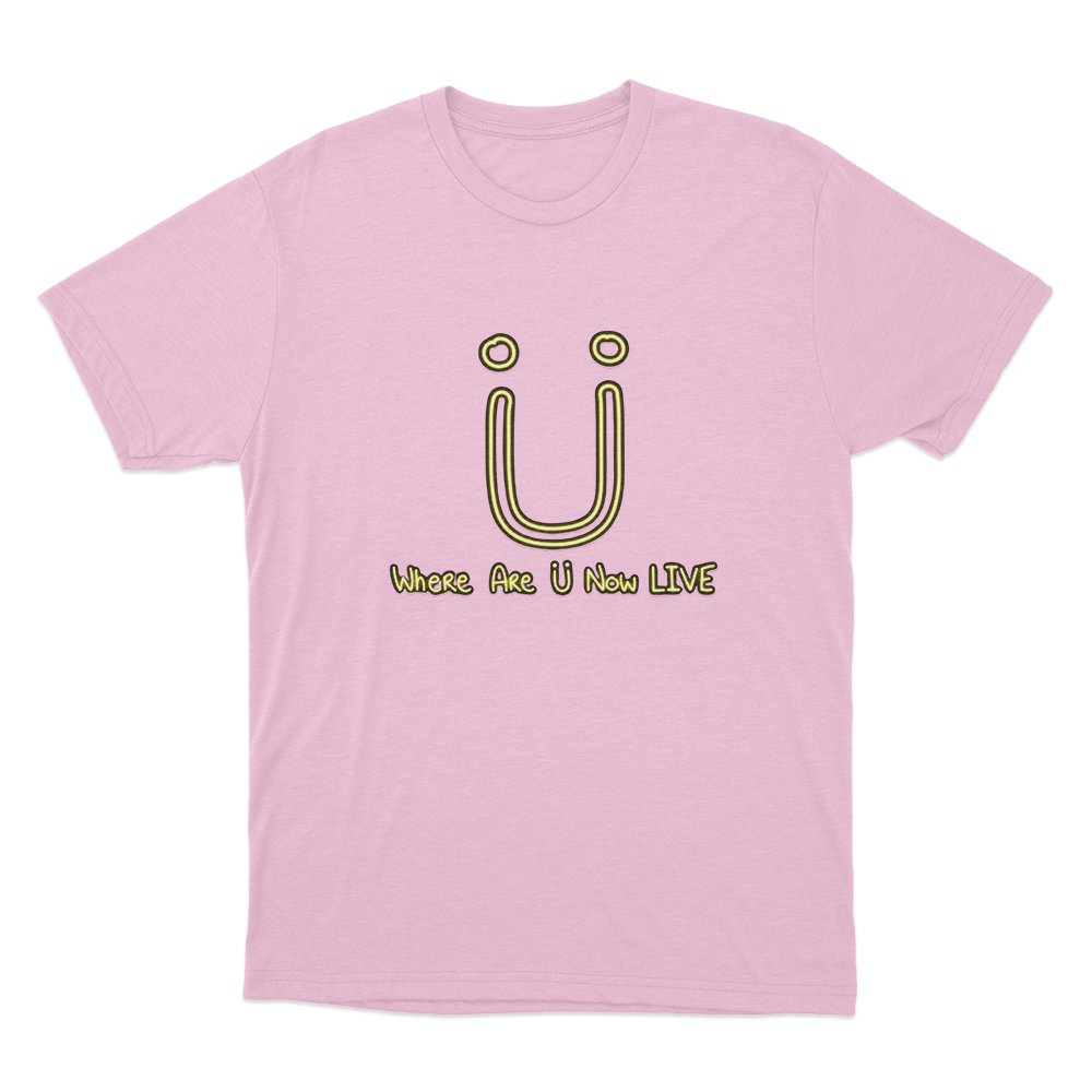 Where Are U Now Live Unisex T Shirt Pink Where Are U Now Live Unisex T Shirt Pink