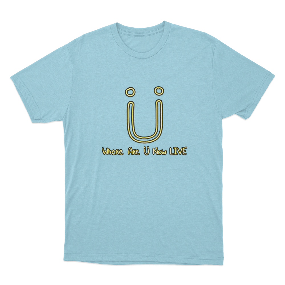 Where Are U Now Live Unisex T Shirt Sky Blue Where Are U Now Live Unisex T Shirt Sky Blue